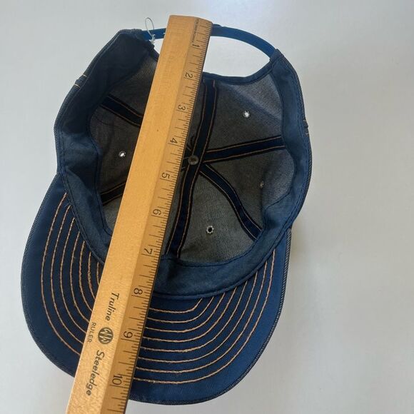 John Deere Trucker Hat Vintage Louisville Denim Adjustable Snapback Cap Patch - Picture 12 of 12